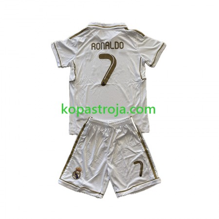 Billiga Fotbollströjor Real Madrid Cristiano Ronaldo 7 Retro Barn Hemma tröja 2011-2012 Kortärmad